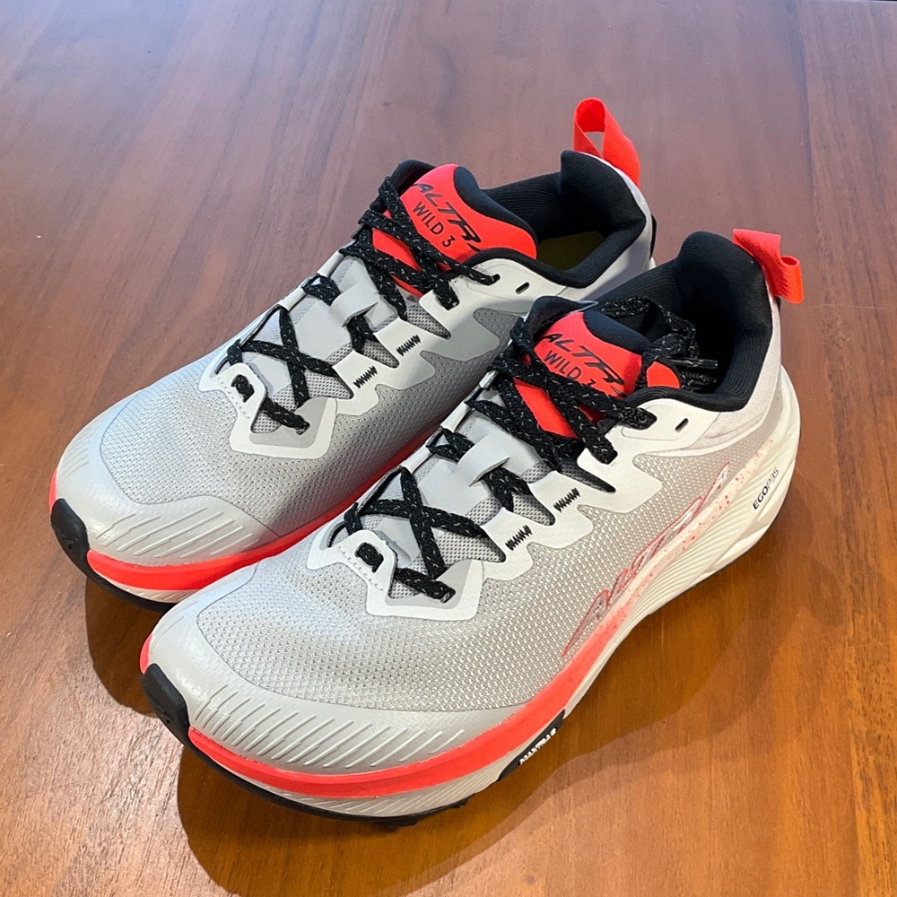 Altra Wild 3 Grey & Coral Running Shoes